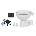 Jabsco Quiet Flush E2 Raw Water Toilet Compact Bowl  24V  Soft Close Lid 382453094RSP