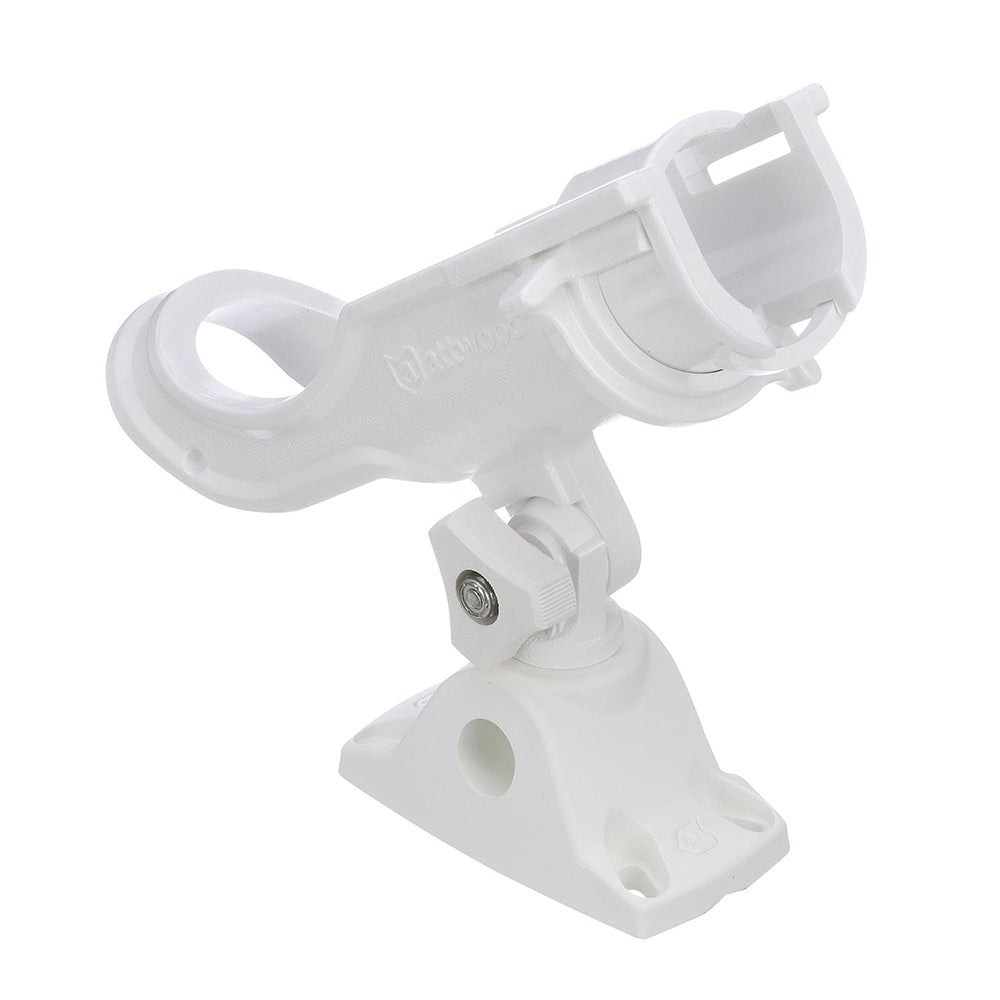 Attwood HeavyDuty Adjustable Rod Holder wCombo Mount  White 5009W4