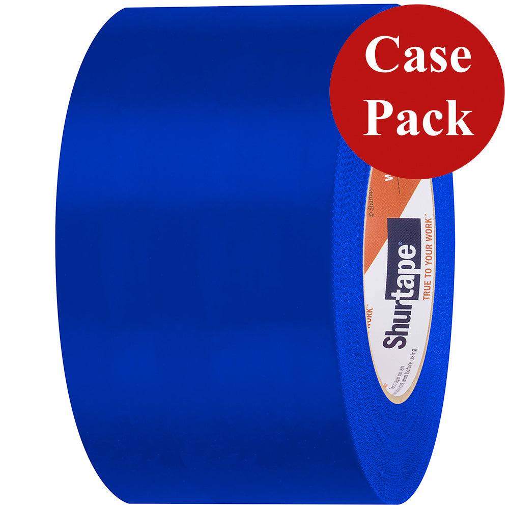 Shurtape UVResistant Marine Heat Shrink Tape  72MM x 55M Roll  Serrated Edge Blue Case of 16 Rolls 105742C