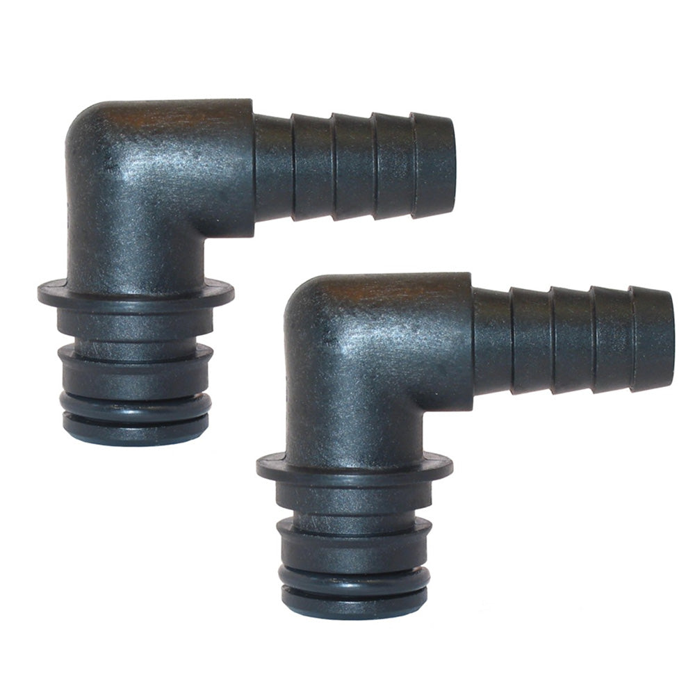 Jabsco Port Kit 90Degree Elbow 12 Hose Fitting  Pair 306511000