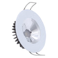 Lumitec Illusion Flush Mount LED Down Light  White  NonDimming  White Housing  Chrome Reflector 117133