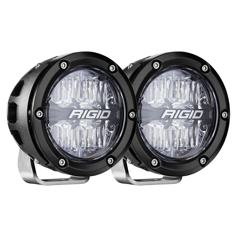 RIGID Industries 360Series RGBW 4 Offroad Lamp Drive Beam wRGBW Backlight Pods  Set of 2 36401