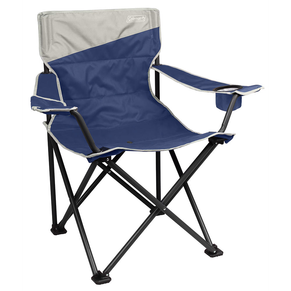 Coleman Big  Tall Quad Camping Chair  Skyfall Blue 2174440
