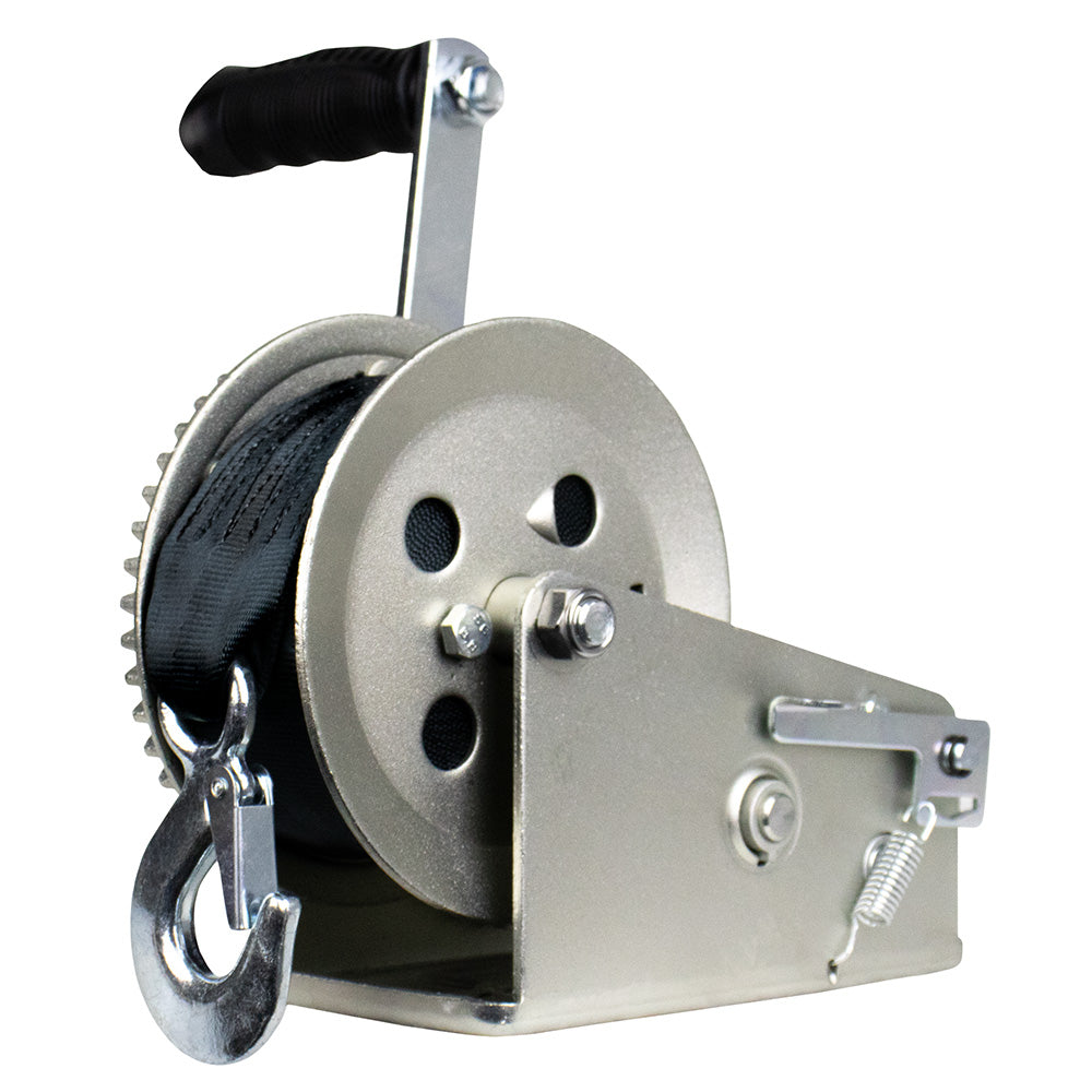 Powerwinch Utility Series Winch 1800lb 2 Speed 8 Crank Arm  Zinc 21500W18008ZR