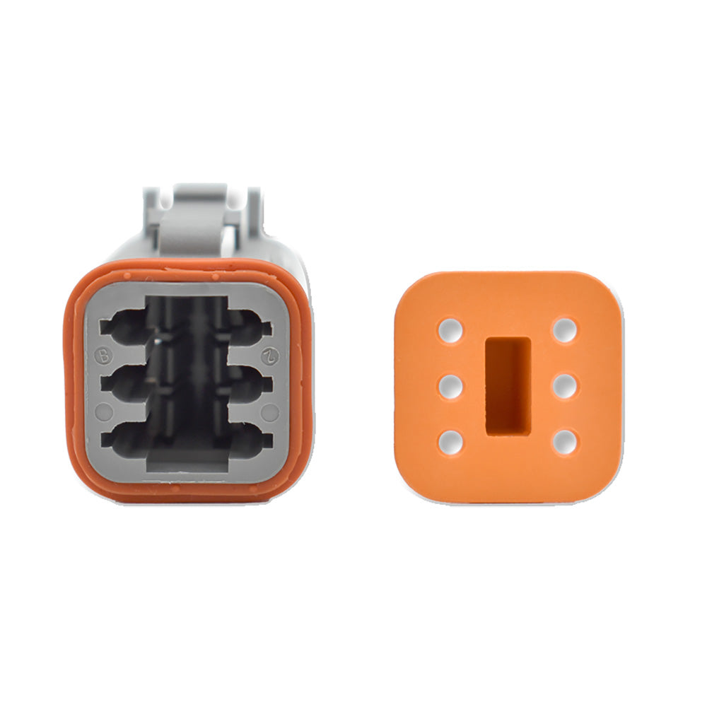 Bluewater 6 Position Female Deutsch Connector wWedge Lock DT066S