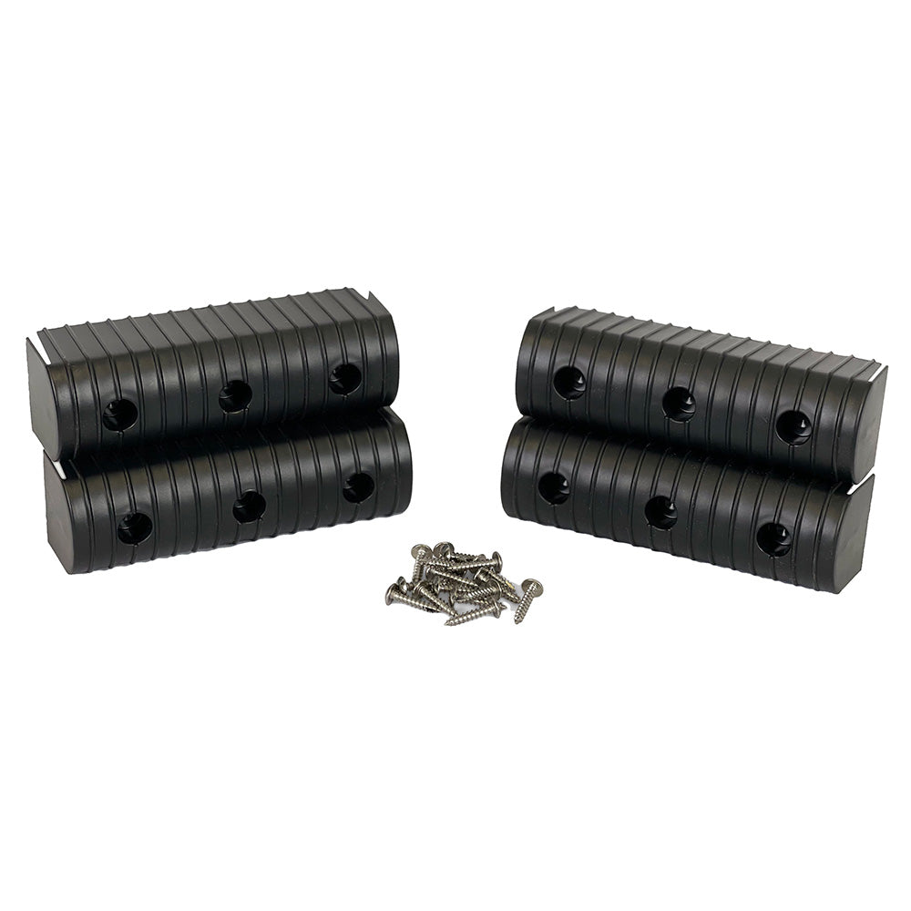 Caliber BunkWrap End Cap 2x6 Black Accessory Kit wStainless Steel Hardware 4Pack 23053BK