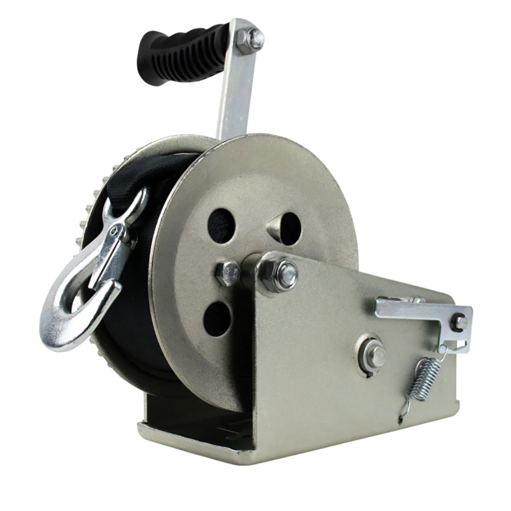 Powerwinch Utility Series Winch 2000lb 2 Speed 8 Crank Arm  Zinc 21500W20008ZR