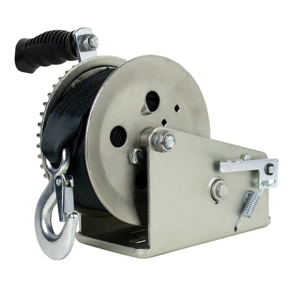 Powerwinch Utility Series Winch 1800lb 2 Speed 6 Crank Arm  Zinc 21500W18006ZR
