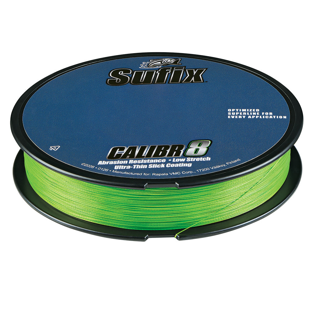 Sufix Calibr8 Braid 150yds 10lb  Neon Lime 694010L