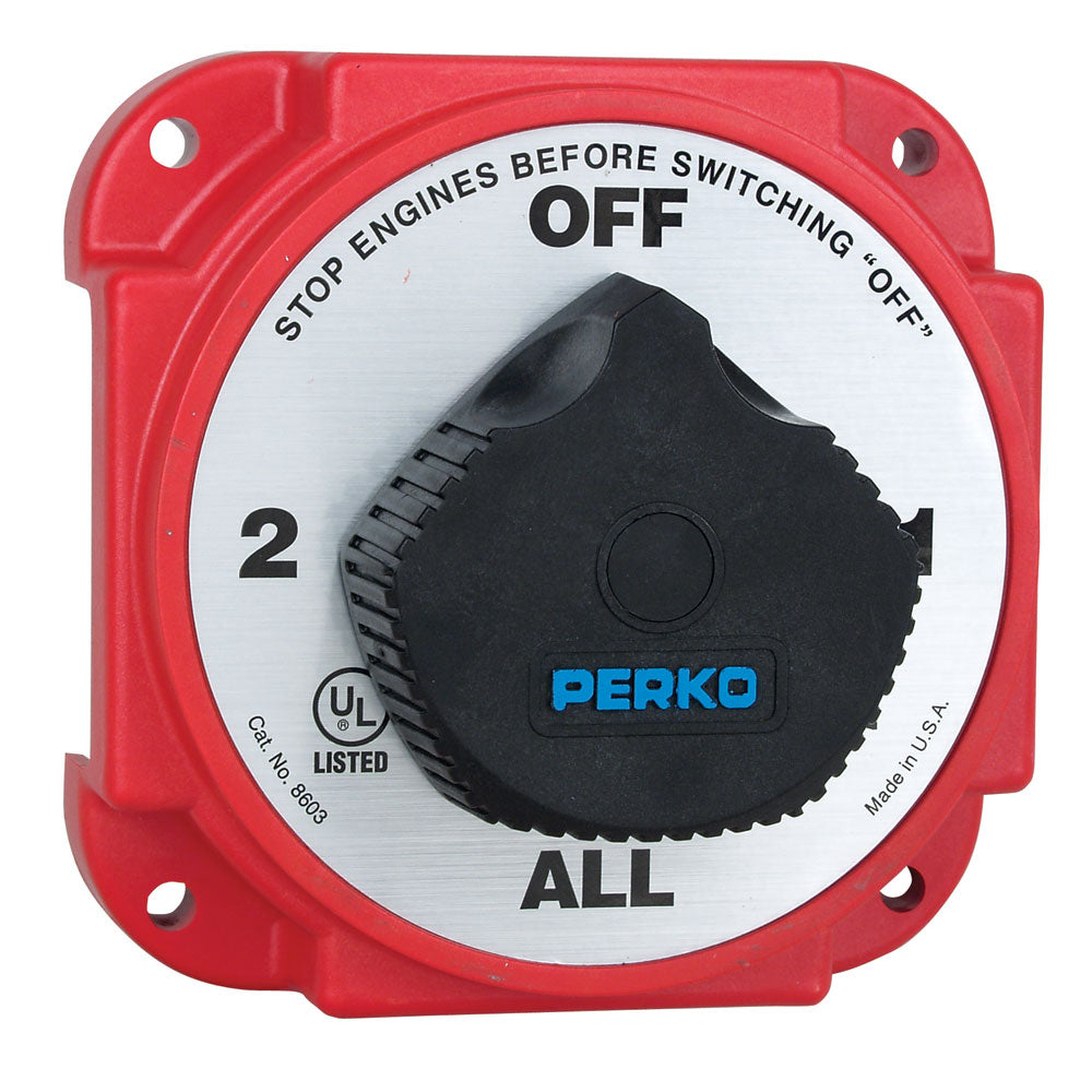 Perko Heavy Duty Battery Selector Switch wAlternator Field Disconnect 8603DP