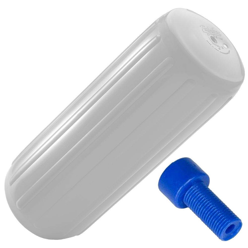 Polyform HTM2 Fender 85 x 205  White wAdapter HTM2 WHITE WAIR ADAPTER