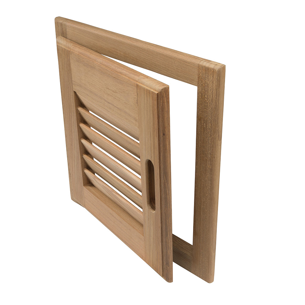 Whitecap Teak Louvered Door  Frame  Right Hand  12 x 12 60720