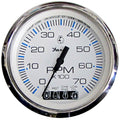 Faria Chesapeake White SS 4 Tachometer wSystemcheck Indicator  7000 RPM Gas JohnsonEvinrude Outboard 33850
