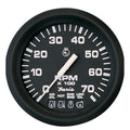 Faria Euro Black 4 Tachometer wSystemcheck 7000 RPM Gas f Johnson  Evinrude Outboard 32850