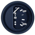 Faria Euro Black 2 Trim Gauge f Mercury  Mariner  Mercruiser  Volvo DP  Yamaha 01 and Newer 12828