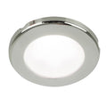 Hella Marine EuroLED 75 3 Round Screw Mount Down Light  White LED  Stainless Steel Rim  12V 958110021