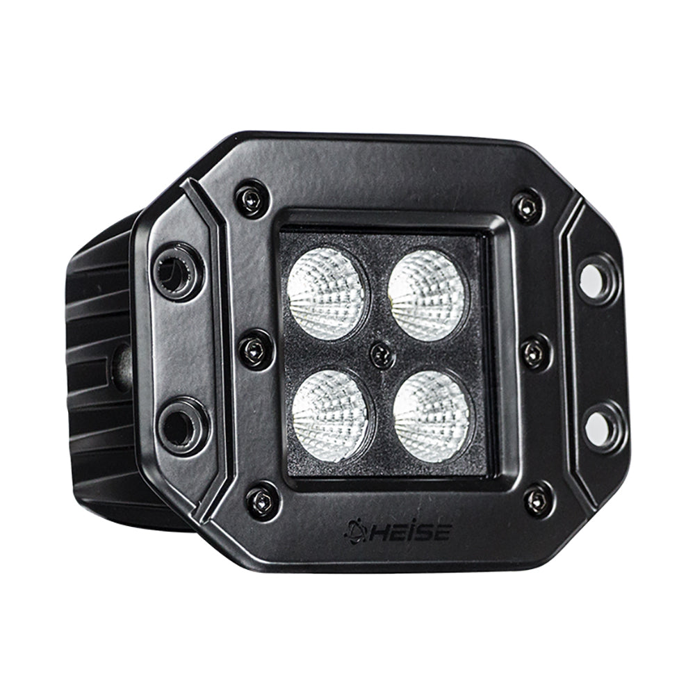 HEISE Blackout LED Cube Light  Flush Mount  3 HEBFMCL2