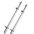 TACO 18 Deluxe Outrigger Poles wRollers  SilverSilver OT0318HDVEL