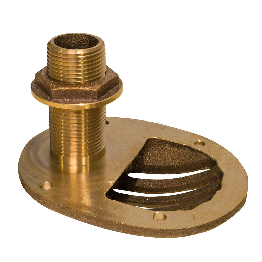 GROCO 34 Bronze Combo Scoop ThruHull wNut STH750W