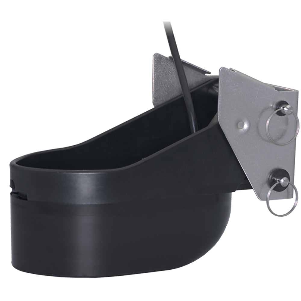 Furuno TM185M MediumFrequency CHIRP Transducer wTemperature  Urethane Transom Mount wStainless Bracket TM185M