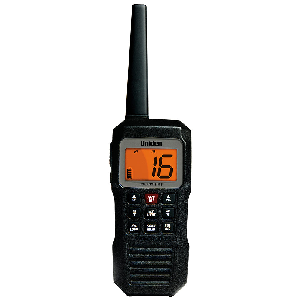 Uniden Atlantis 155 Handheld TwoWay VHF Floating Marine Radio ATLANTIS 155