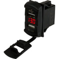 SeaDog Dual USB Rocker Switch Style Voltmeter wHidden Display 4265271