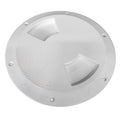 SeaDog QuarterTurn Textured Deck Plate wInternal Collar  White  8 3363821