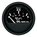 Faria Euro Black 2 Oil Pressure Gauge  Metric 5 Bar 12805