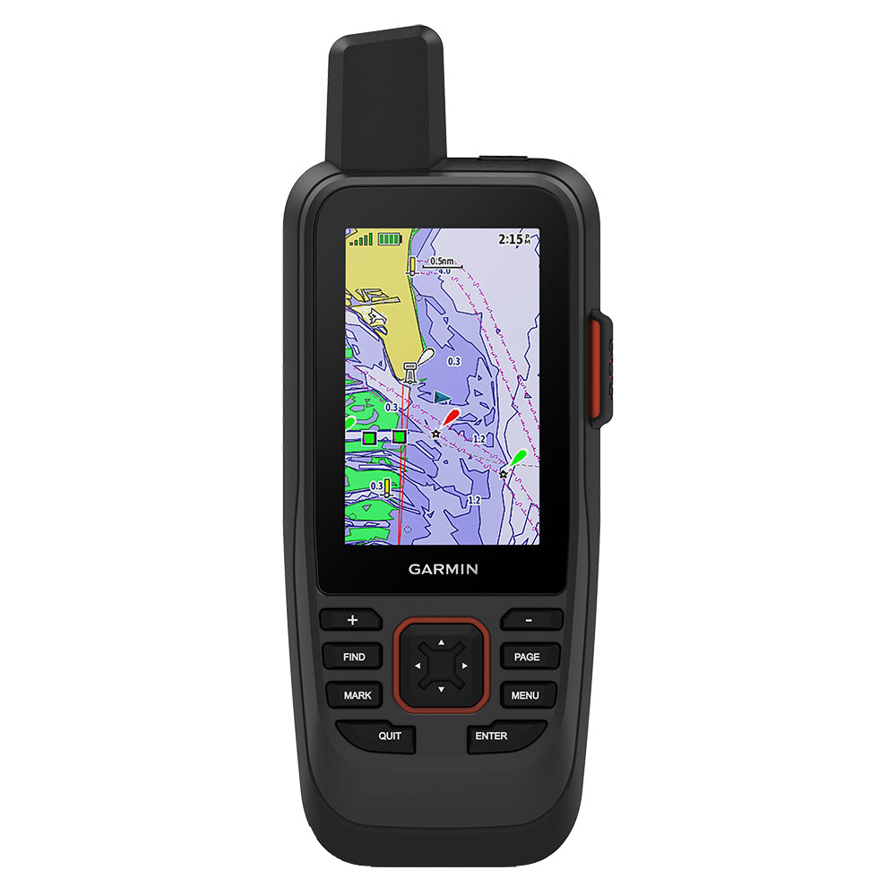 Garmin GPSMAP 86sci Handheld winReach  BlueChart g3 Coastal Charts 0100223602