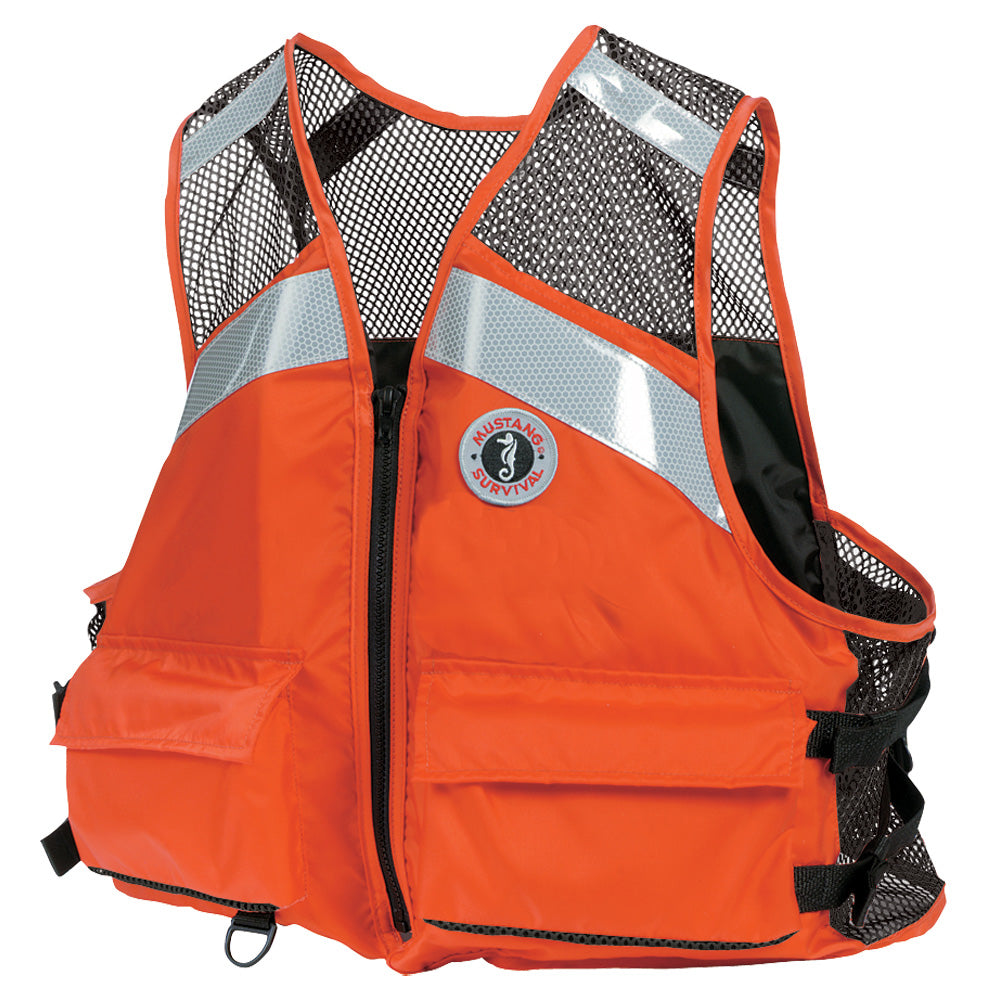 Mustang Industrial Mesh Vest  Orange  LargeXL MV1254T12LXL216