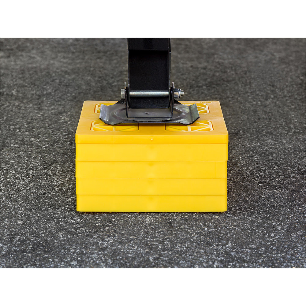Camco FasTen Leveling Blocks wTHandle  2x2  Yellow 10Pack 44512