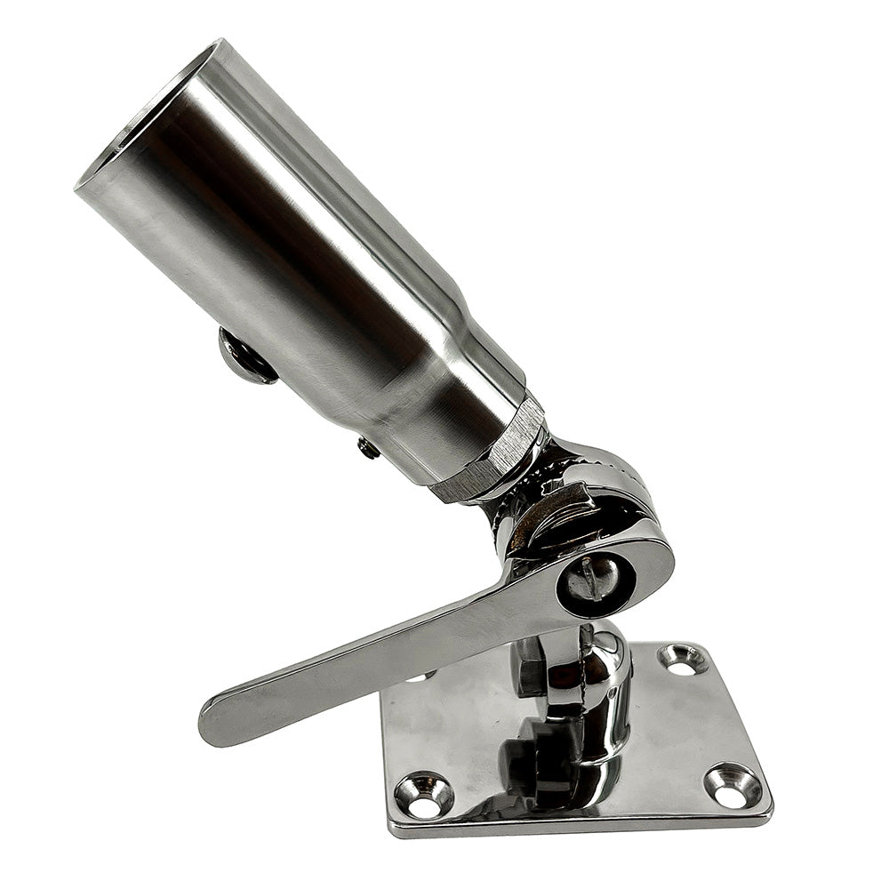 Seaview Starlink Stainless Steel 114 Threaded Adapter  Stainless Steel Ratchet Base SV114STLKRB