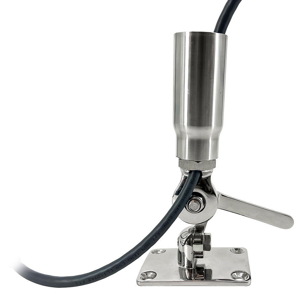 Seaview Starlink Stainless Steel 114 Threaded Adapter  Stainless Steel Ratchet Base SV114STLKRB
