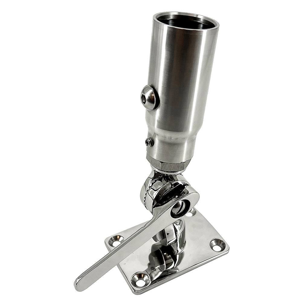 Seaview Starlink Stainless Steel 114 Threaded Adapter  Stainless Steel Ratchet Base SV114STLKRB
