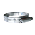 Trident Marine 316 SS NonPerforated Worm Gear Hose Clamp  1532 Band  78  114 Clamping Range  10Pack  SAE Size 12 7100341