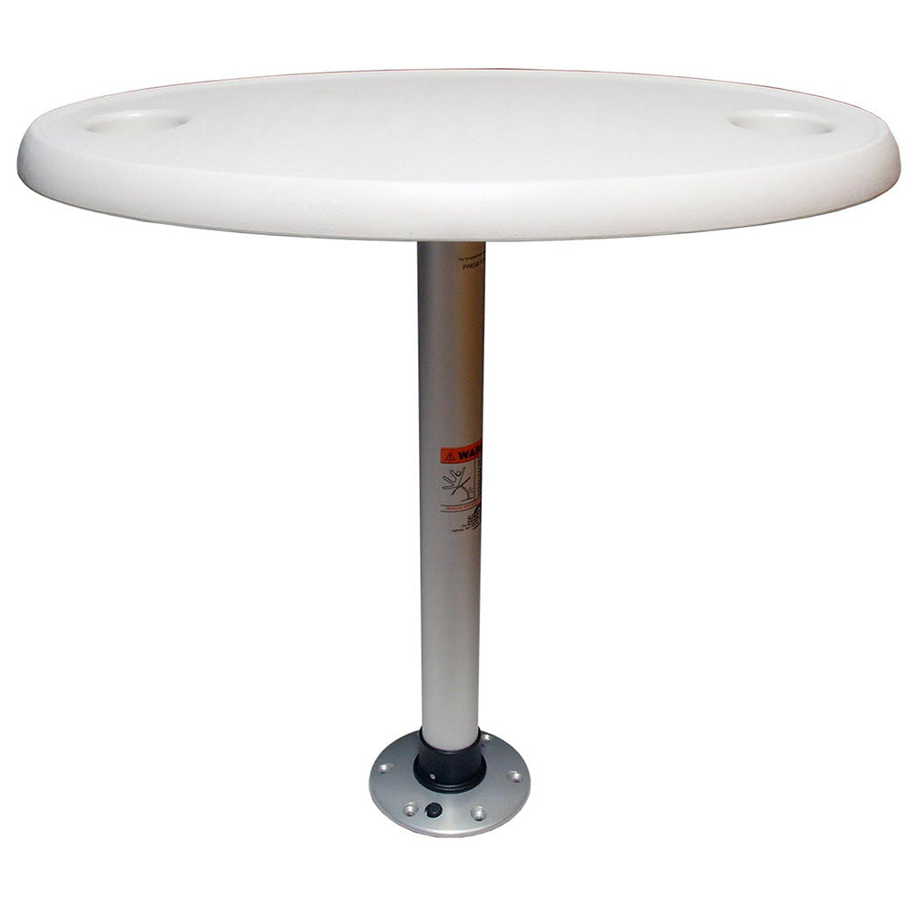 Springfield White Oval Table Package  18 x 30 Threadlock 1690106